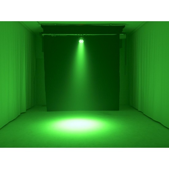 EUROLITE LED PAR-56 HCL Short Nero: Proiettore LED 9x10W con Effetti Luce DMX e UV