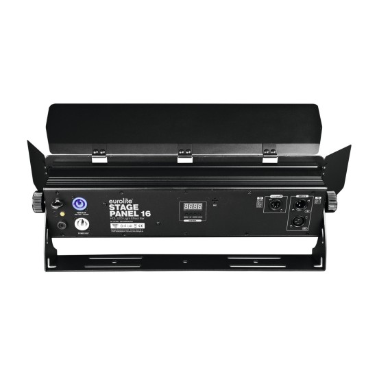 EUROLITE Pannello da Palco 16x12W HCL LED RGBWA/UV: Barra luci con barndoor, DMX e QuickDMX per eventi, palco e DJ