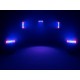 EUROLITE Pannello da Palco 16x12W HCL LED RGBWA/UV: Barra luci con barndoor, DMX e QuickDMX per eventi, palco e DJ