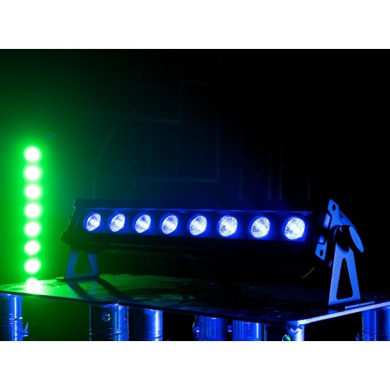 EUROLITE LED IP T-Bar 8 QCL RGBW - Proiettore LED da Palco per Effetti Luce DMX