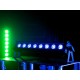 EUROLITE LED IP T-Bar 8 QCL RGBW - Proiettore LED da Palco per Effetti Luce DMX