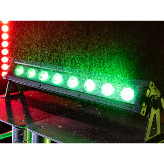 EUROLITE LED IP T-Bar 8 QCL RGBW - Proiettore LED da Palco per Effetti Luce DMX