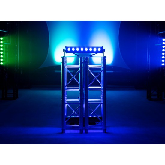 EUROLITE LED IP T-Bar 8 QCL RGBW - Proiettore LED da Palco per Effetti Luce DMX