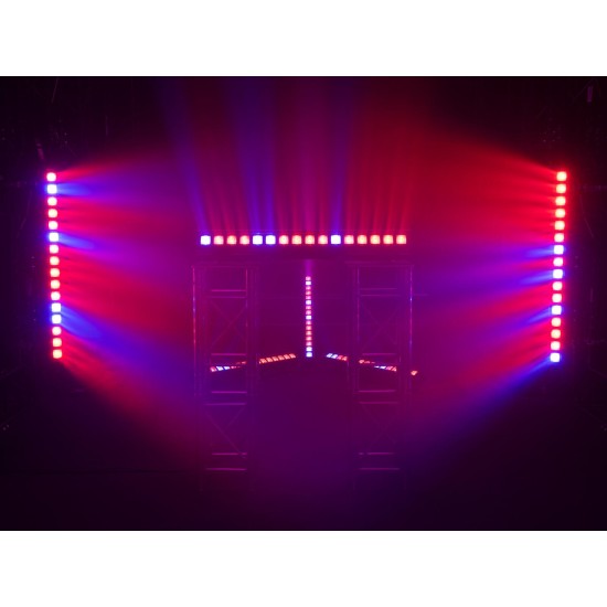 EUROLITE LED IP T-PIX 16 QCL Beam Bar: Barra Luce Professionale per Effetti Scenografici IP65