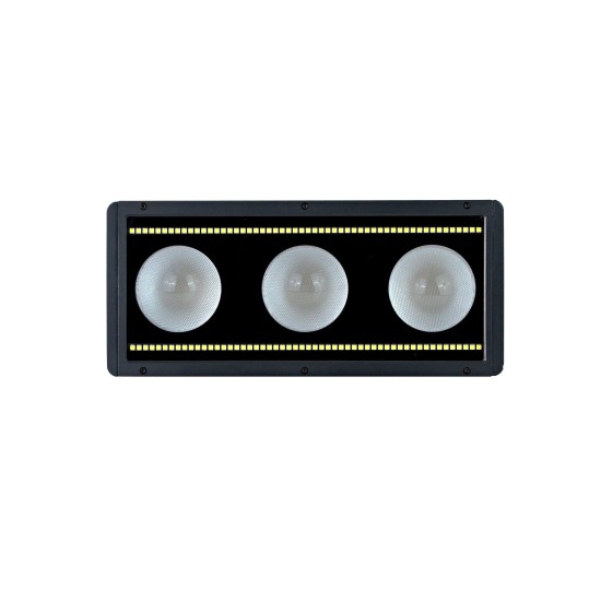 EUROLITE LED IP Triple Eye Hybrid - Proiettore LED da Palco con Effetto Luce DMX IP65