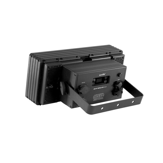 EUROLITE LED IP Triple Eye Hybrid - Proiettore LED da Palco con Effetto Luce DMX IP65