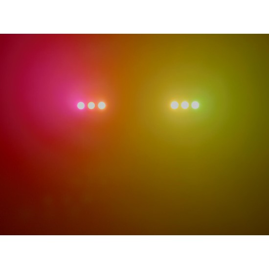 EUROLITE LED IP Triple Eye Hybrid - Proiettore LED da Palco con Effetto Luce DMX IP65
