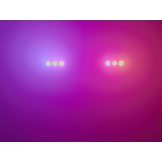 EUROLITE LED IP Triple Eye Hybrid - Proiettore LED da Palco con Effetto Luce DMX IP65