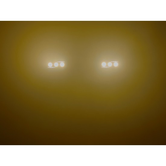 EUROLITE LED IP Triple Eye Hybrid - Proiettore LED da Palco con Effetto Luce DMX IP65