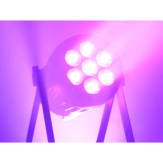 EUROLITE LED IP PAR 7x15W RGBL Spot IP65 con Telecomando e Filtri Antigelo