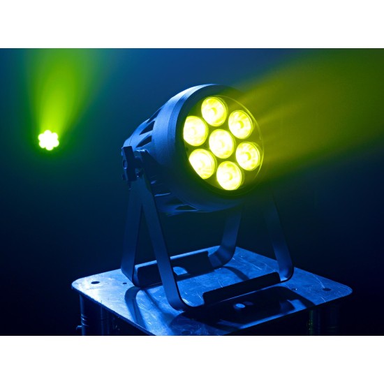 EUROLITE LED IP PAR 7x15W RGBL Spot IP65 con Telecomando e Filtri Antigelo