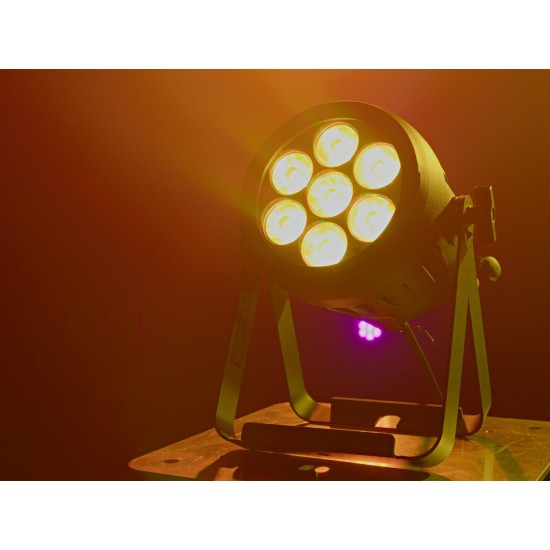 EUROLITE LED IP PAR 7x15W RGBL Spot IP65 con Telecomando e Filtri Antigelo