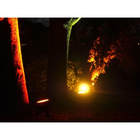 EUROLITE LED IP PAR 7x8W QCL: Proiettore LED da Palco Impermeabile per Effetti Luce Scenografici