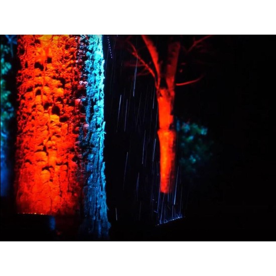 EUROLITE LED IP PAR 7x8W QCL: Proiettore LED da Palco Impermeabile per Effetti Luce Scenografici