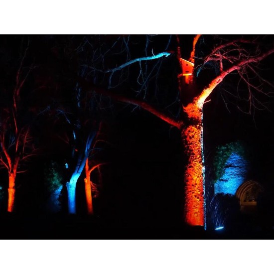 EUROLITE LED IP PAR 7x8W QCL: Proiettore LED da Palco Impermeabile per Effetti Luce Scenografici