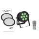 Proiettore LED Eurolite IP PAR 7x9W SCL: Effetti di Luce RGB/CW/WW/A/UV per Palco