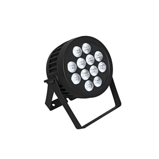 EUROLITE LED IP PAR 12x9W SCL Spot: Proiettore LED da Palco IP65 con Effetti Luce DMX