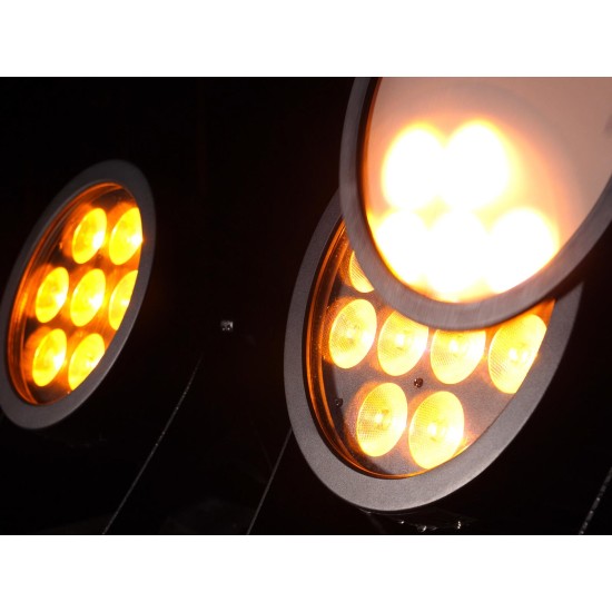 EUROLITE LED IP PAR 12x9W SCL Spot: Proiettore LED da Palco IP65 con Effetti Luce DMX