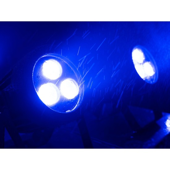 Proiettore LED IP65 Eurolite 3x8W QCL RGBW per Effetti Scenografici