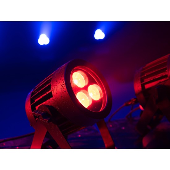Proiettore LED IP65 Eurolite 3x8W QCL RGBW per Effetti Scenografici