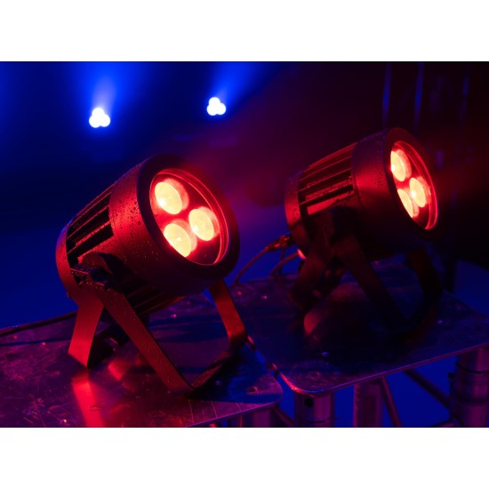Proiettore LED IP65 Eurolite 3x8W QCL RGBW per Effetti Scenografici