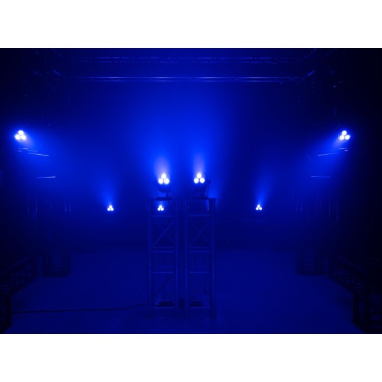 EUROLITE LED IP PAR 3x9W SCL Spot - Faretto Professionale per Esterni con RGB/CW/WW/A/UV