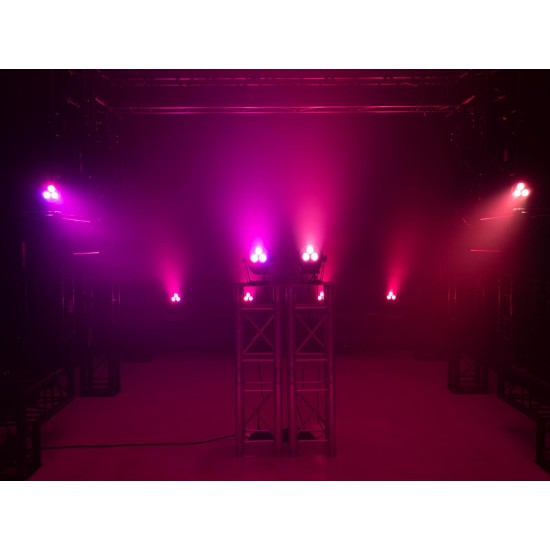 EUROLITE LED IP PAR 3x9W SCL Spot - Faretto Professionale per Esterni con RGB/CW/WW/A/UV