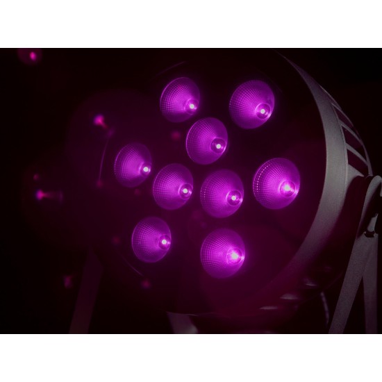 EUROLITE LED IP PAR 9 UV: Faretto Professionale UV per Esterni con Telecomando