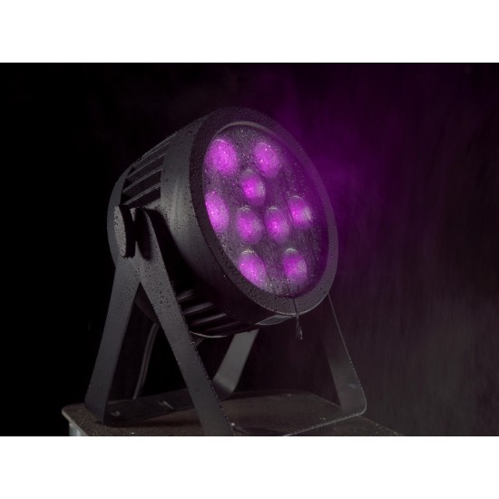 EUROLITE LED IP PAR 9 UV: Faretto Professionale UV per Esterni con Telecomando