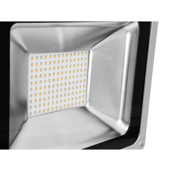 Proiettore LED Esterno Eurolite FL-100 3000K IP54 con 140 LED SMD Bianco Caldo