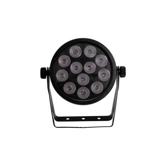 EUROLITE LED 4C-12 Silent Slim Spot - Proiettore LED RGBW per Effetti Luce DMX Professionali