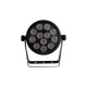 EUROLITE LED 4C-12 Silent Slim Spot - Proiettore LED RGBW per Effetti Luce DMX Professionali