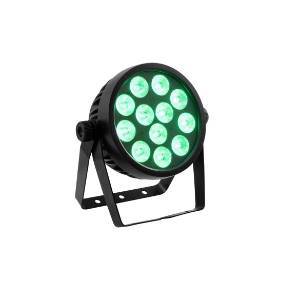 EUROLITE LED 4C-12 Silent Slim Spot - Proiettore LED RGBW per Effetti Luce DMX Professionali