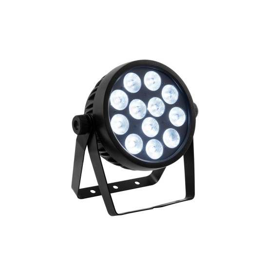 EUROLITE LED 4C-12 Silent Slim Spot - Proiettore LED RGBW per Effetti Luce DMX Professionali