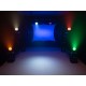EUROLITE LED 4C-12 Silent Slim Spot - Proiettore LED RGBW per Effetti Luce DMX Professionali