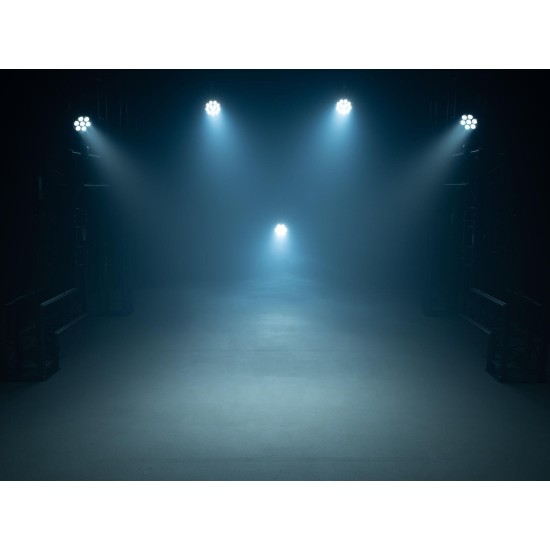 EUROLITE LED 4C-12 Silent Slim Spot - Proiettore LED RGBW per Effetti Luce DMX Professionali