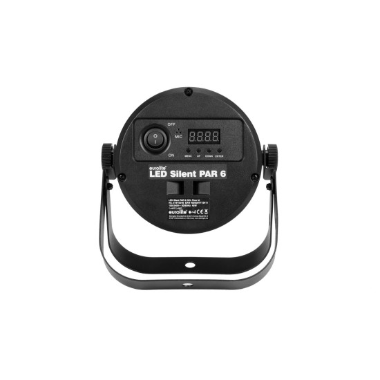 EUROLITE LED Silent Par 6 QCL Floor - Proiettore LED per Effetti Scenografici