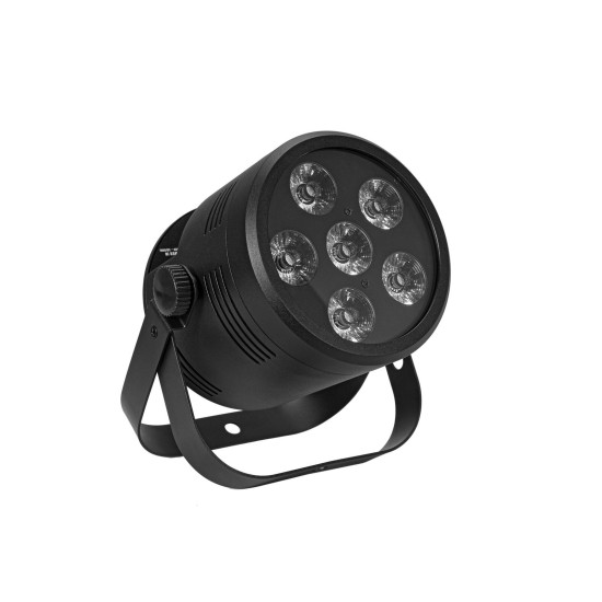 EUROLITE LED Silent Par 6 QCL Floor - Proiettore LED per Effetti Scenografici