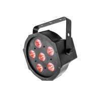 EUROLITE LED SLS-6 TCL Spot RGB 6x8W | Faretto LED piatto con effetto luce DMX compatto