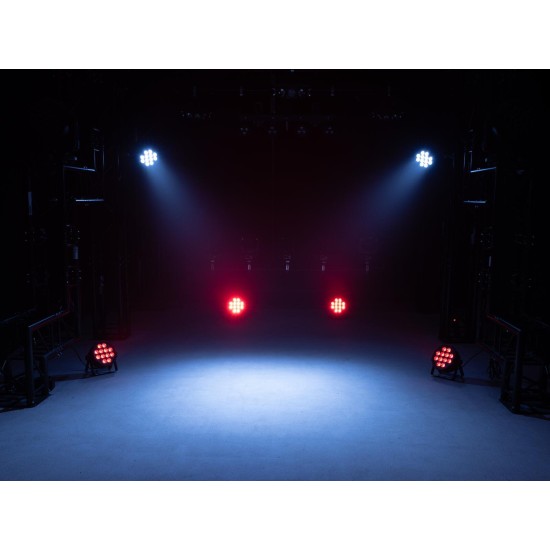 Eurolite LED SLS-12 QCL Floor Spot RGBW con Telecomando IR e Controllo DMX