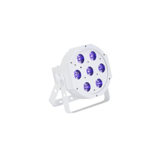EUROLITE LED SLS-7 HCL Floor Bianco - Proiettore LED RGBWA/UV per Effetti Luce Professionali