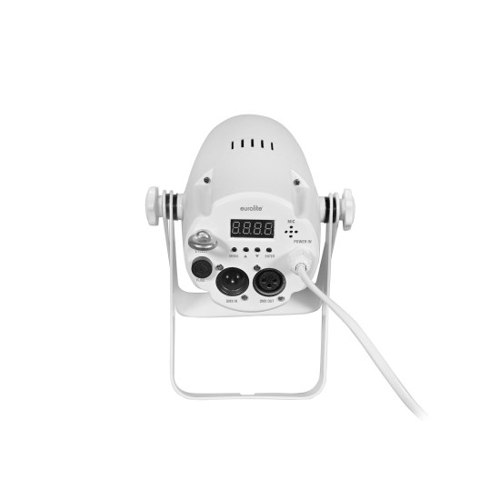 EUROLITE LED PST-10 QCL Spot Bianco – Proiettore LED Professionale con Effetti Luce DMX e Telecomando