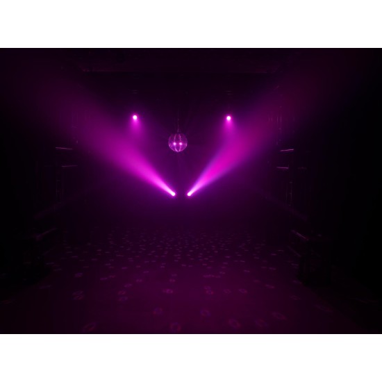 EUROLITE LED PST-10 QCL Spot Bianco – Proiettore LED Professionale con Effetti Luce DMX e Telecomando