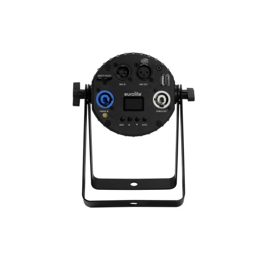 EUROLITE LED PST-40 QCL Spot: Proiettore LED RGBW con Effetti Luce DMX per Eventi