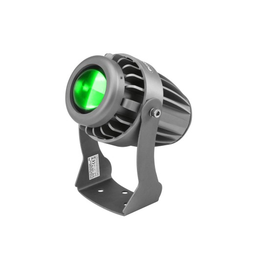 Proiettore LED IP65 Eurolite PST-10W Verde - Effetto Beam per Uso Esterno