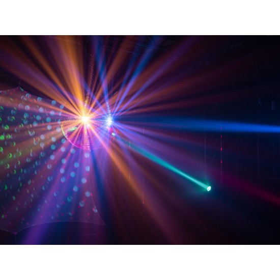 Proiettore LED Eurolite IP PST-10W Turchese - Pinspot da Esterno IP65