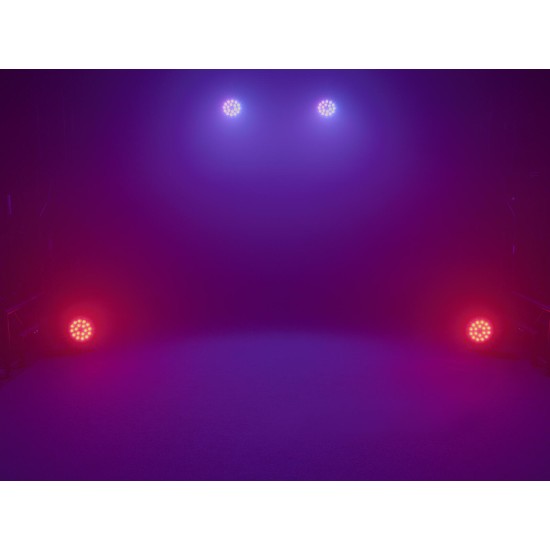 EUROLITE LED Z-PAR 18x8W QCL Zoom - Proiettore LED da Palco con Miscelazione RGBW e Zoom Motorizzato