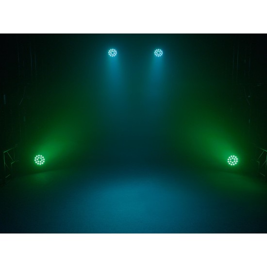 EUROLITE LED Z-PAR 18x8W QCL Zoom - Proiettore LED da Palco con Miscelazione RGBW e Zoom Motorizzato