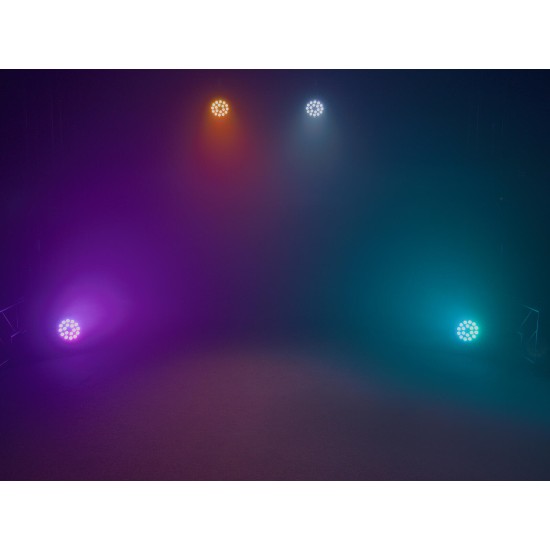 EUROLITE LED Z-PAR 18x8W QCL Zoom - Proiettore LED da Palco con Miscelazione RGBW e Zoom Motorizzato