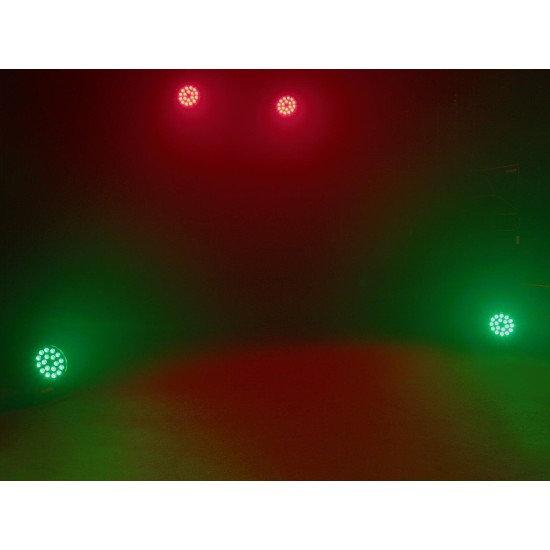 EUROLITE LED Z-PAR 18x8W QCL Zoom - Proiettore LED da Palco con Miscelazione RGBW e Zoom Motorizzato